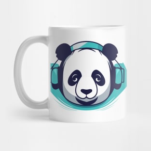 Panda Music Headphone City Rhyme Wonderful Vibes Vector Graphic Mug